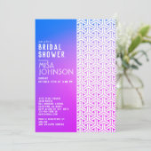 Motif KIMONO | Invitations baby shower (Debout devant)