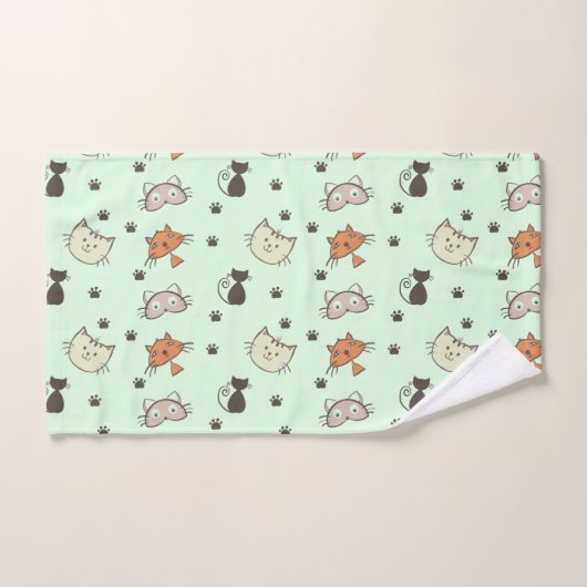 Motif Kitty Cat (Serviette à main)