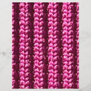 Motif Knit élevé en rose chaud, papier à scandale