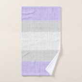 Motif Lavender et Grey Crosshatch, (Serviette à main)
