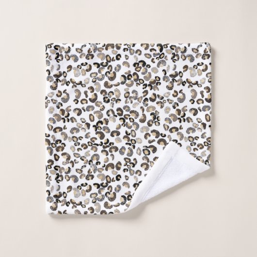 Motif léopard (Gant de toilette)