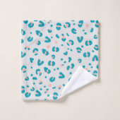 Motif léopard bleu (Gant de toilette)