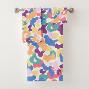 Motif léopard coloré