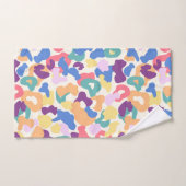 Motif léopard coloré (Serviette à main)