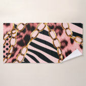 Motif léopard, Empreinte de léopard, Poster de ani (Serviette de bain)