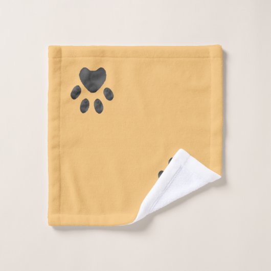 Motif léopard et patte (Gant de toilette)