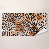 Motif léopard, poster de animal africain (Serviette de bain)