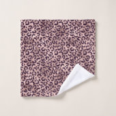Motif léopard rose (Gant de toilette)
