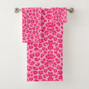 Motif léopard rose