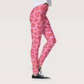Motif léopard rose Imprimer Leggings (Droite)