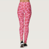 Motif léopard rose Imprimer Leggings (Dos)