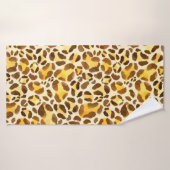 Motif léopard sans eau (Serviette de bain)