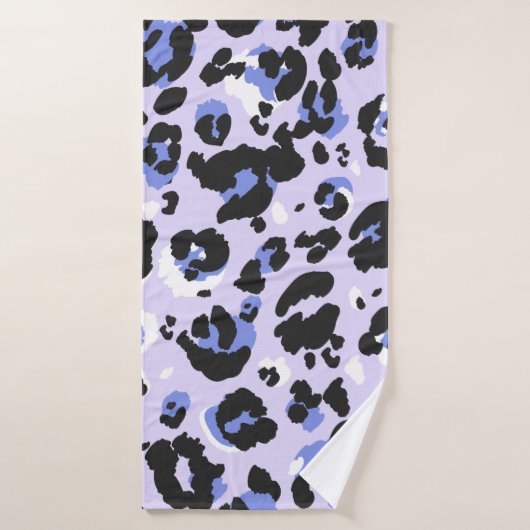Motif léopard sans soudure. Texture de la peau de (Serviette de bain)