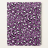 Motif léopard, Spots, Leopard pourpre, Votre Nom (Dos)