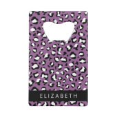 Motif léopard, Spots, Leopard pourpre, Votre Nom (Dos)