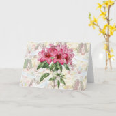 Motif Lily et Dove sur la carte de note d'art Moti (Fleur jaune)
