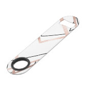 Motif linéaire blanc d'abrégé sur triangle d'or (Dos Angle)