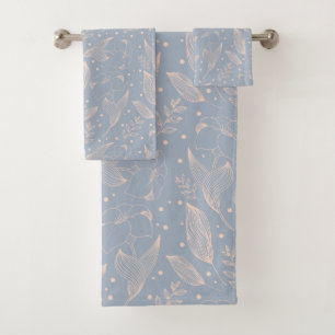 Motif linéaire floral. Illustration avec fleur