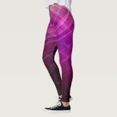 Motif linéaire pourpre - Leggings (Gauche)