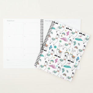 Motif Llama Cartoon mignon