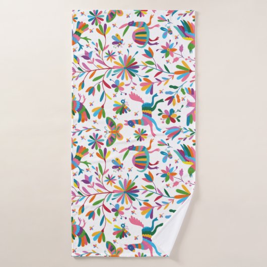 Motif lumineux à l'ottomi mexicain (Serviette de bain)