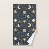 Motif Lunaire Céleste Mystique (Serviette à main)