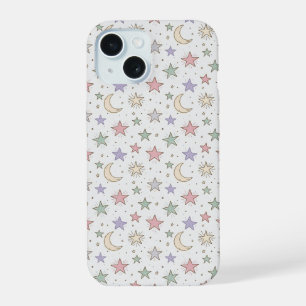 Motif Lune Étoile Fantaisiste