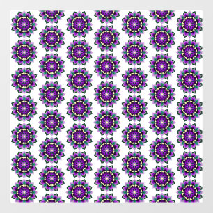 Motif mandala 02 en autocollant pour fenêtre viole