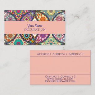 Motif Mandala - Carte de visite