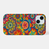 Motif mandala coloré rétro funky (Verso Horizontal)