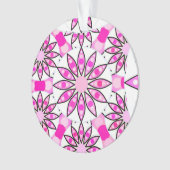 Motif mandala, rose chaud, noir et blanc (devant)
