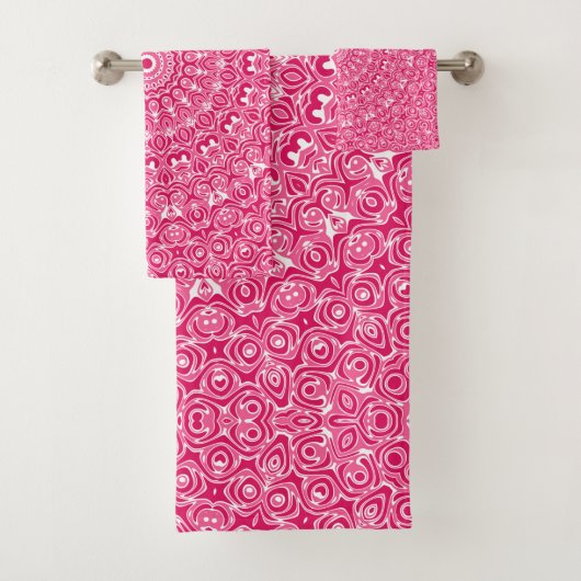 Motif Mandala Rose Clair et Blanc (En situation)
