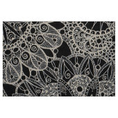 Motif Mandala Tissu Noir (Fat Quarter)