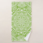Motif Mandala vert (Serviette de bain)