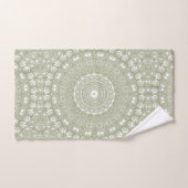 Motif Mandala Vert Sauge (Serviette à main)