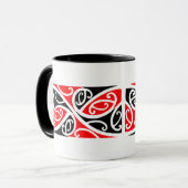 Motif maori 1 de Kowhaiwhai - tasse (Devant gauche)