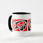Motif maori 2 de Kowhaiwhai - tasse (Devant gauche)