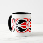 Motif maori 3 de Kowhaiwhai - tasse (Devant gauche)