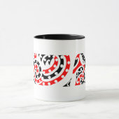 Motif maori 4 de Kowhaiwhai - tasse (Centre)