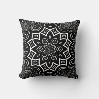 motif maori bw lancer oreiller