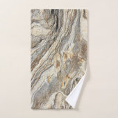 Motif Marbre Frais et Tendance (Serviette à main)