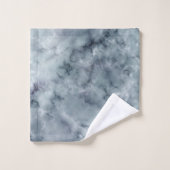 Motif Marbre Gris Noir et Blanc (Gant de toilette)