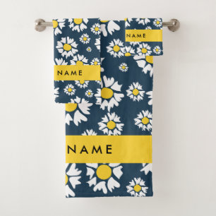 Motif Marguerite, Marguerites Blanches, Votre Nom