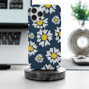 Motif marguerrier, motif floral, marguerites blanc