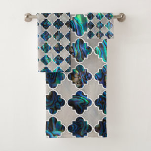 Motif marocain argenté sur la nacre