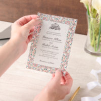Motif marocain Bijou Treillis Islamique Invitation