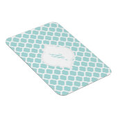 Motif marocain bleu avec Magnets Monogrammes (Côté Droit)