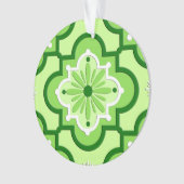 Motif marocain en tuiles - Vert citron (devant)