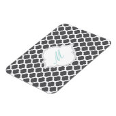 Motif marocain gris avec Magnets Monogrammes (Côté Gauche)
