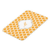 Motif marocain orange avec Magnets Monogrammes (Côté Gauche)